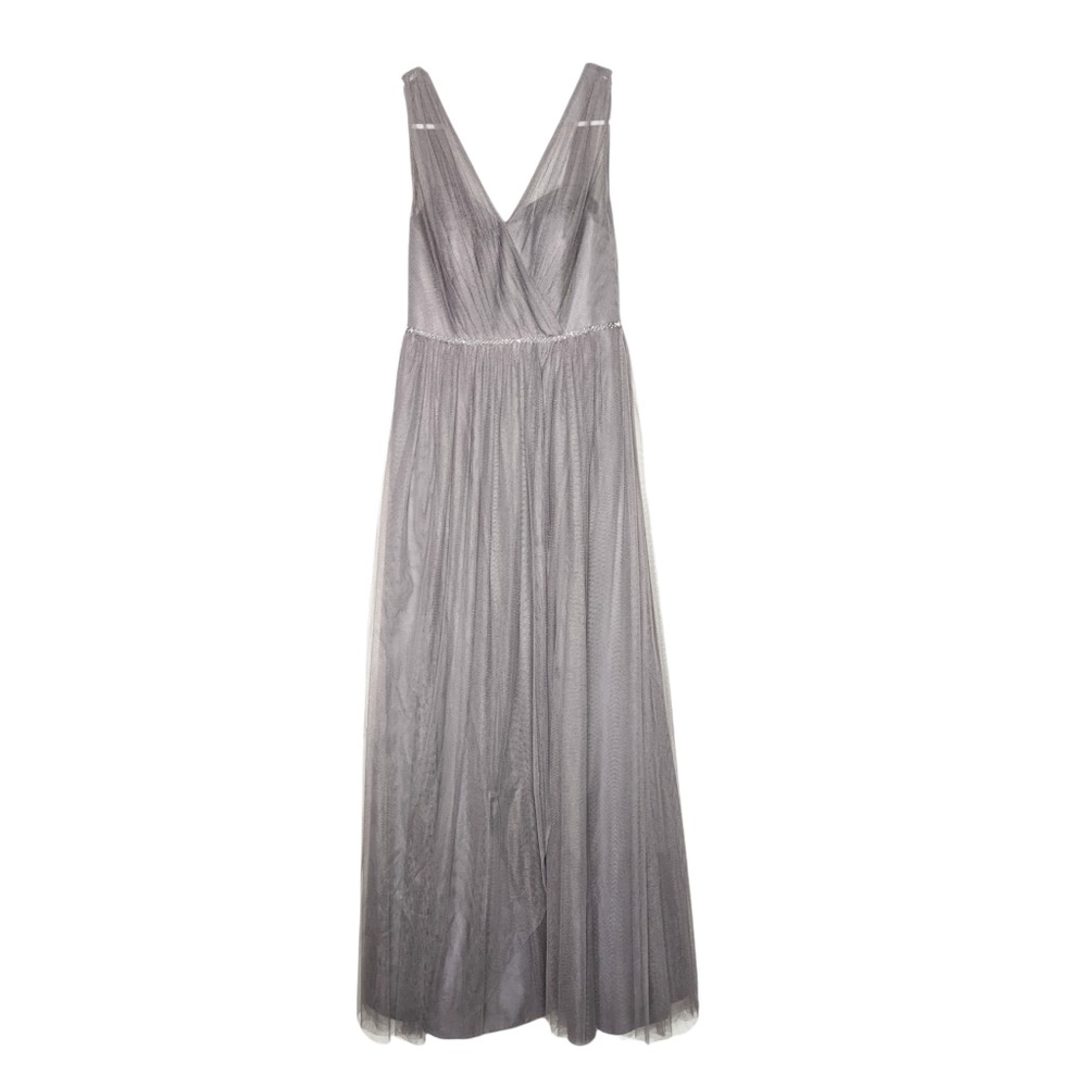Watters Grey Chiffon Dress size 2